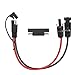 SAE to Solar Panel Adapter 10AWG YACSEJAO 1FT/30CM Solar Panel Connectors PV Extension Cable with SAE Polarity Reverse Adapters for RV Solar Panel Caravan Battery Charger Kit