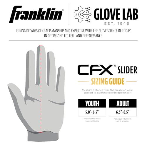 Franklin Sports MLB CFX PRT Sliding Mitt - Youth - Yellow + Red - image 7