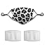 Black White Gray Leopard Print