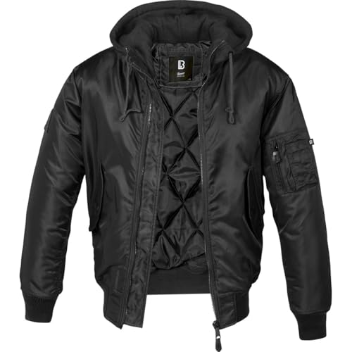 Image of Brandit Men's MA1 Sweat Hooded Jacket Olive /Gray