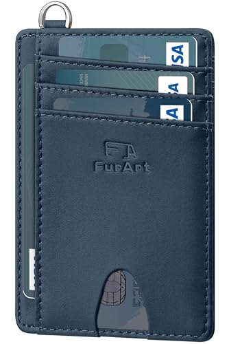 Image of FurArt Slim Minimalist Wallet RFID Credit Card Holder for Men | slim minimalist compact rfid id window thin