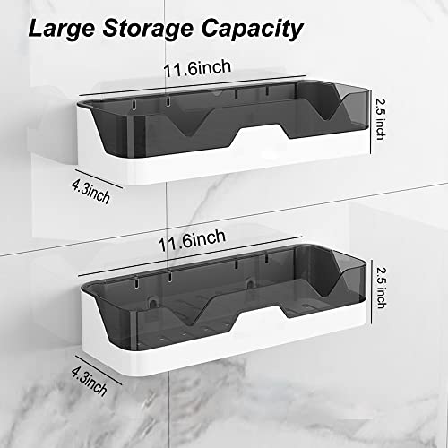Blyphoo Shower Caddy Adhesive Shower Shelf For Bathroom 2 Pack: Premium Bathroom Wall Organizer - No Drilling Shower Organizer - Adhesive Kitchen Storage Rustproof Storage Rack For Bathroom #TOP1