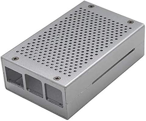 Kurphy per Raspberry Pi 4 Modello B + Custodia in alluminio con ventola Custodia in Metallo Argento Custodia nera per Raspberry Pi Informática,Componentes,Dispositivos externos,Cajas de ordenador de sobremesa