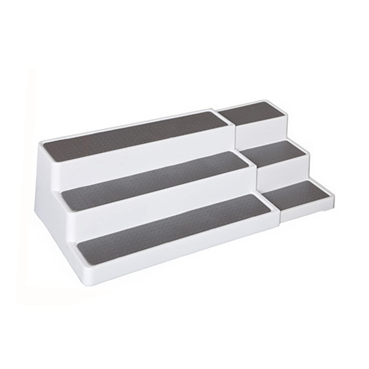 Cabilock 1 Pc estante de condimento de escalera organizador de escalones Estante de escalón de 3 niveles estanterías organizador de botellas de condimentos antideslizante cajón, 30622469N5