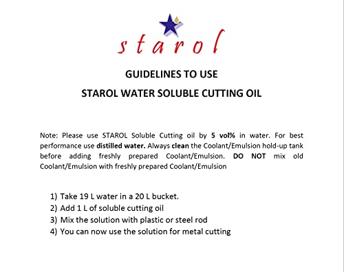 Image of STAROL Water Soluble Cutting oil (Metal Working Fluid) (20 Liters)
