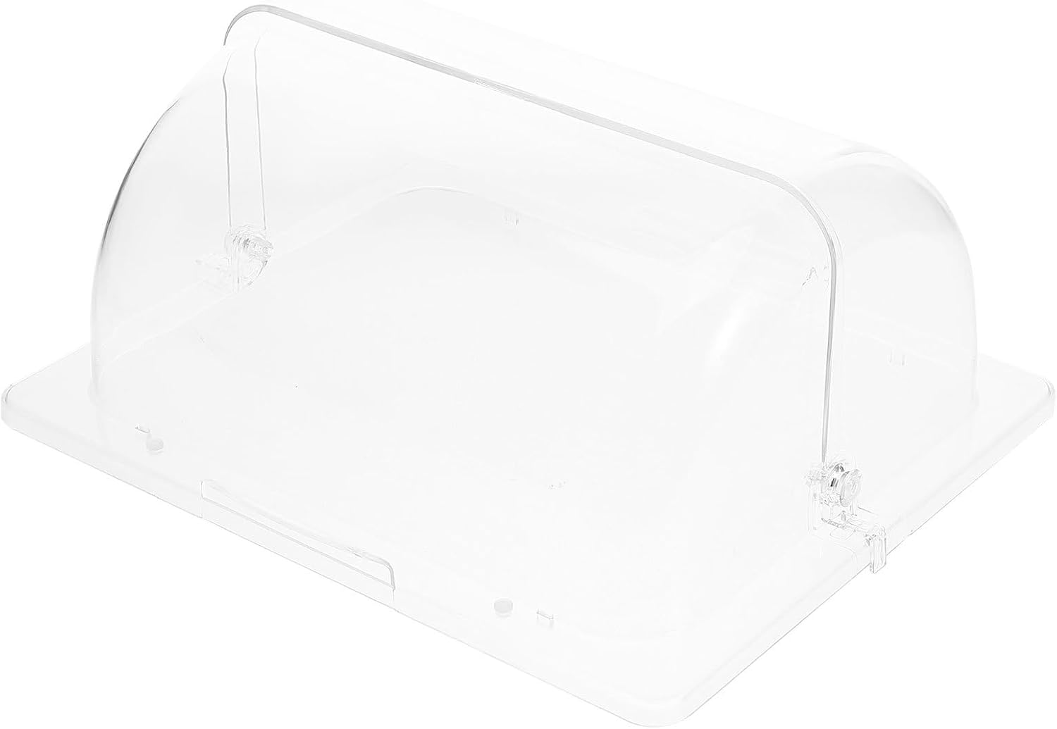 Cabilock Rectangular Plastic Food Cover Dome for Bread Cake Dessert Protective Lid, Reusable Kitchen Serving Dish Cover for Dust Prevention and Food Freshness