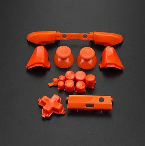 Full Set D-pad LB RB LT RT Buttons Bumpers Triggers Buttons for Xbox One S Slim Controller (Solid Orange)