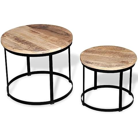 vidaXL Table Basse en Bois de Manguier Cover
