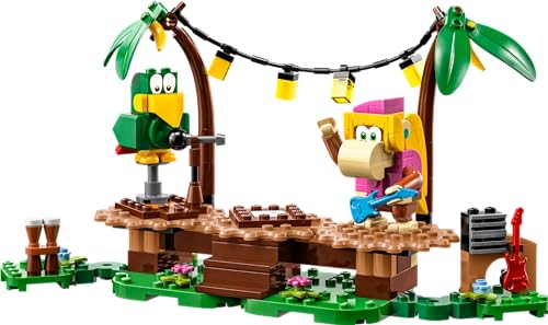 Super Mario Pack di Espansione Concerto nella Giungla di Dixie Kong con le Figure di Dixie Kong e Pagal il Pappagallo, Giocattolo Costruibile da Abbinare a Uno Starter Pack, Idee Regalo 71421 - Lego - Immagine 1