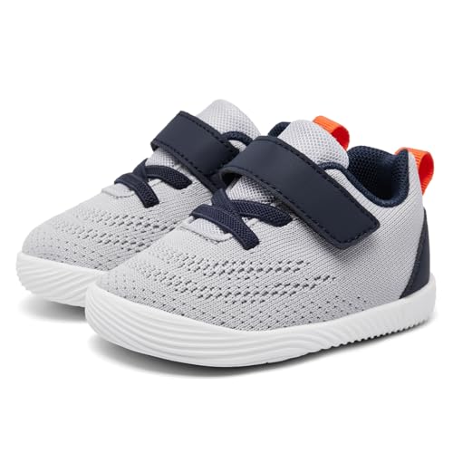 Image of MORENDL Toddler Sneakers Baby Boys & Girls Barefoot Shoes Lightweight Breathable Walking Running Tennis Athletic Sport Shoes