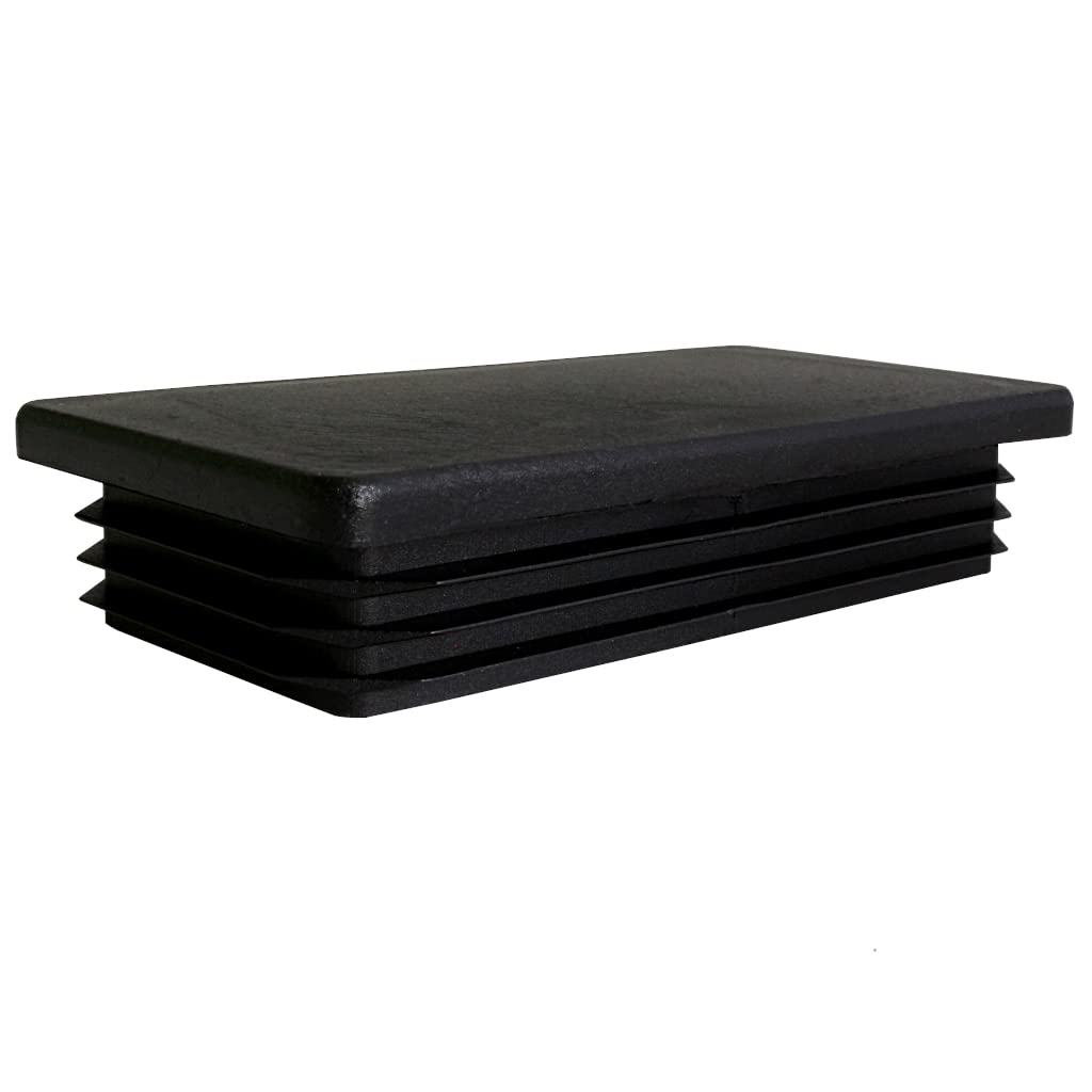 TIBU Zatyczki lamelowe prostokątne zaślepki do rur, zaślepki do rur, osłona, prostokątne, 30 sztuk, rury prostokątne, 100 x 50 x 2 mm
