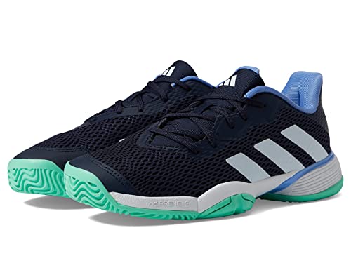 adidas Girl's Barricade (Little Kid/Big Kid) Ink/White/Blue Fusion 1 Little Kid M
