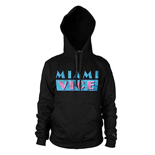 Miami Vice Nödställd logotyp huvtröja
