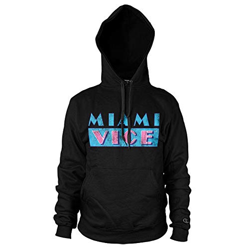 Miami Vice Distressed Logo Hoodie