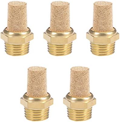 1/4" BSP Pneumatic Muffler Filter Silencer Sintered Male Thread Threaded Inch Lo