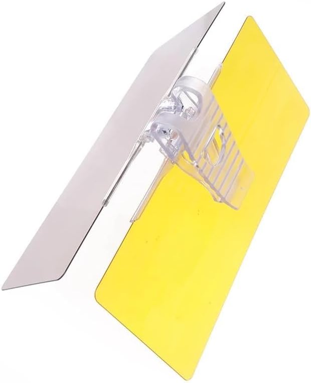 車用サンバイザー HD 紫外線防止 昼夜 防眩ゴーグル クリップオン 運転用車両シールド ビューバイザー 回転式運転ミラー