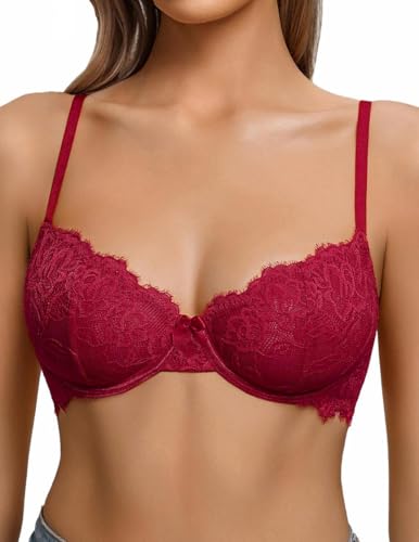 Avidlove Womens Lace Bra Sexy Balconette Bras Unlined Lingerie A-D S-2XL