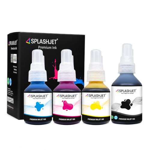 Splashjet Compatible Refill Dye Ink for Brother DCP- T220, T300, T310, T420, T500, T520, T820, T920, T510, T910, T710, T4000W, T800W, T710W - Printer