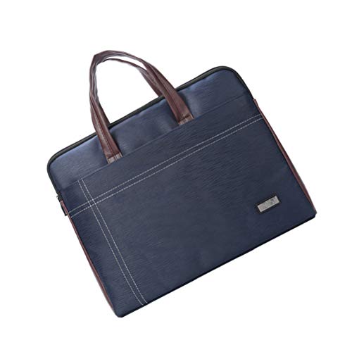 Pasta masculina com zíper A4 personalizada para negócios, bolsa para documentos de alta capacidade,