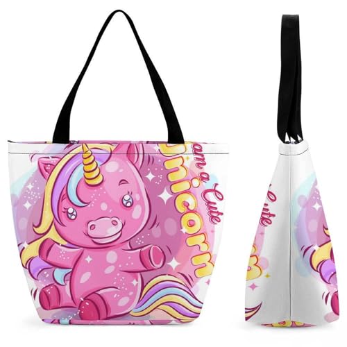 Sac à bandoulière licorne colorée idéal pour vos vacances et sorties
