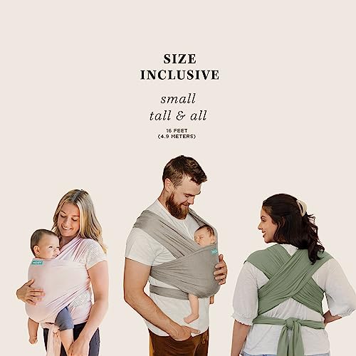Moby Baby Wrap Carrier Classic for Newborns to Toddlers (8-33lbs), Infant Sling Carrier, Lightweight & Hands Free Design, Adjustable for All Body Types (Black) by Moby - Image 8