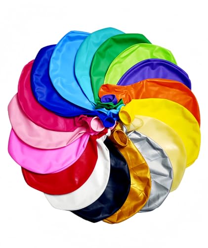 Image of 35 Pack Giant Balloons 36 Inch 17 Kinds Colors Latex Colorful Party Big Balloon Bulk for Various Party Events Decorations