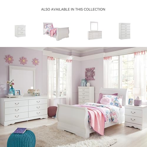 Signature Design by Ashley Anarasia Modern Glam Children's 6 Drawer Dresser, White by Signature Design by Ashley - Image 2