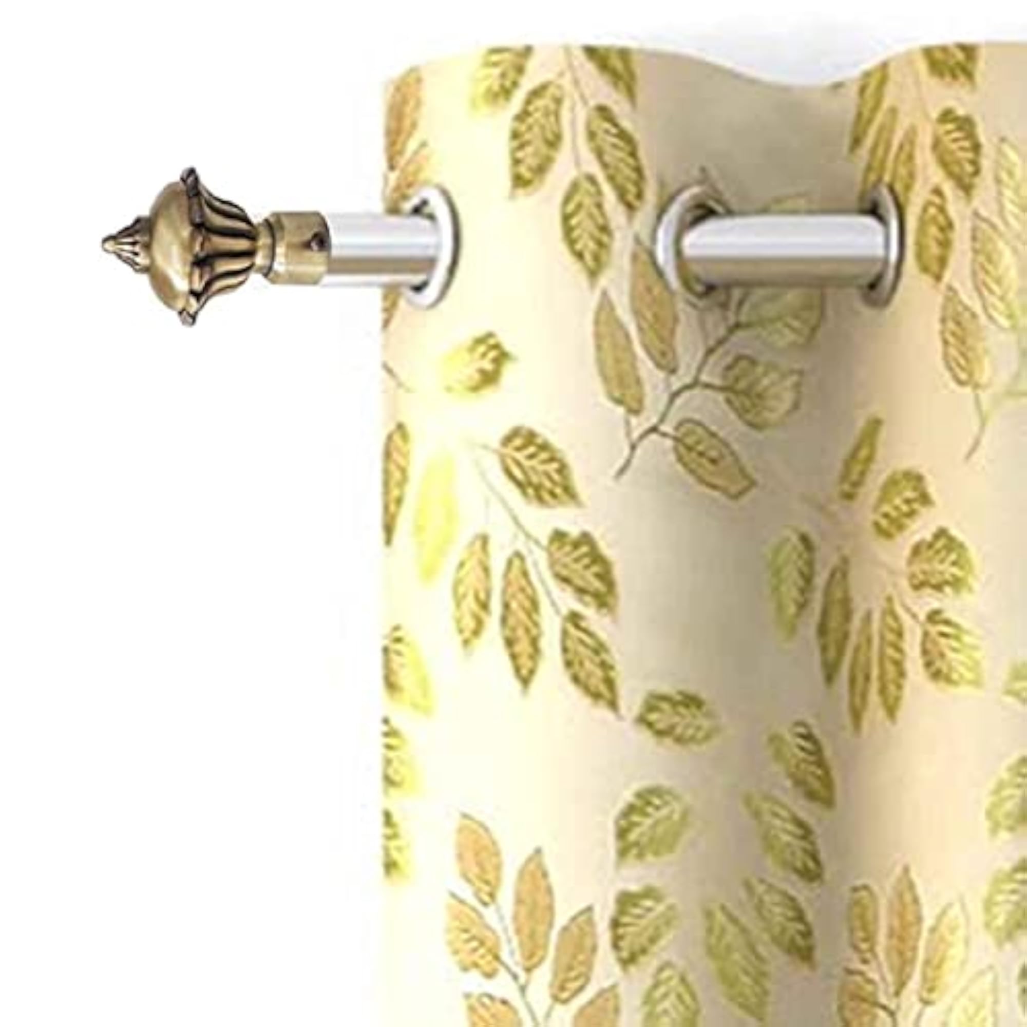 Antique Brass Zinc Alloy Curtain Bracket Set
