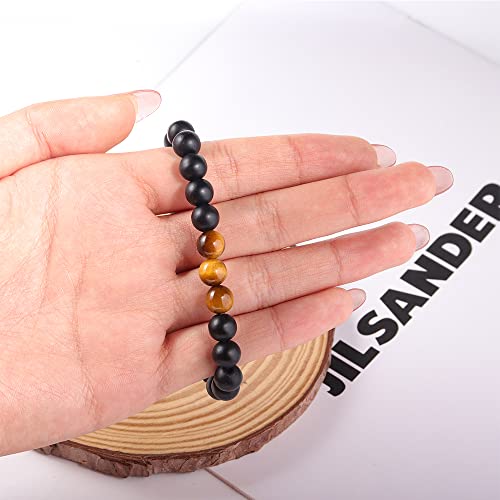 Nilesr Inspirational Gifts For Women, Get Well Soon Gifts, 8Mm Natural Stone Bracelets Crystal Stone Gifts For Women,Sister Girlfriend, Best Friend (L) #TOP4