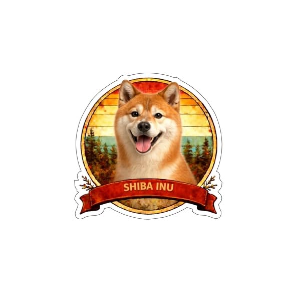 Shiba Inu Hunde-Aufkleber, Vinyl, selbstklebend, wasserfest