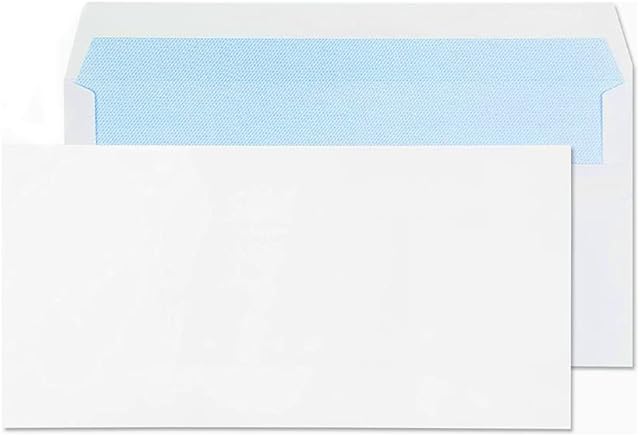 First Choice Kaya 100/50/25 DL White Mailing Envelopes Self Seal for Posting mailing Home Office and Ecommerce Peel and Seal (100)