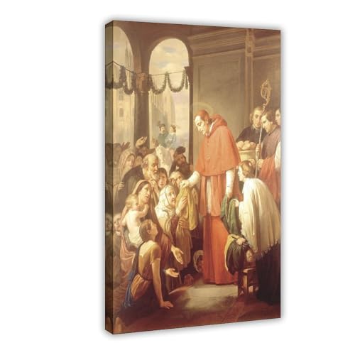 Toile Saint Charles Borromée pour créer un coin prière et méditation serein