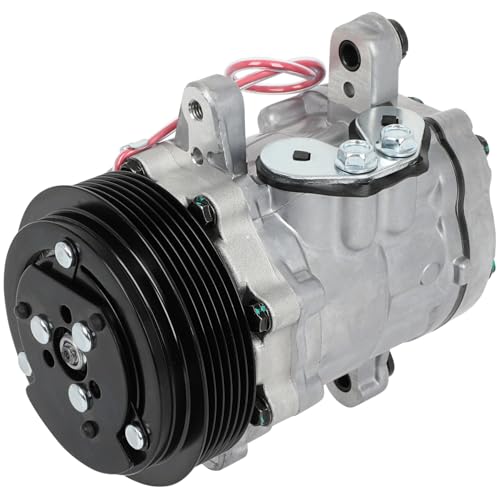 Image of SCITOO AC Compressor fit for Freightliner for Argosy 10.8L 2000 | Fast Cooling, Ultra Low Noise (≤72 dB) Air Conditioner Compressor for Summer, With Clutch, 10363231 167515
