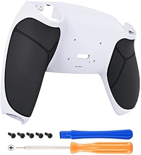 Czerwony Wydajna Gumowana Rękojeść Przeprojektowana Back Shell dla ps5 Controller eXtremerate Rise & RISE4 Remap Kit - Controller & Rise Remap Board Nie Są Wliczone W Cenę