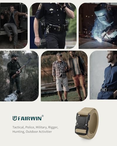 Ceinture tactique ajustable contre les ceintures fragiles modèle FAIRWIN robuste - 7