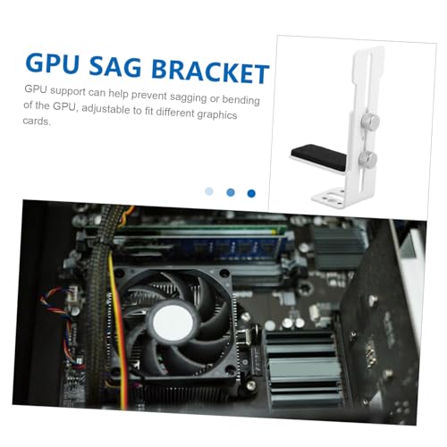 Soporte para GPU metálico STOBOK para mejorar flujo de aire miniatura 7