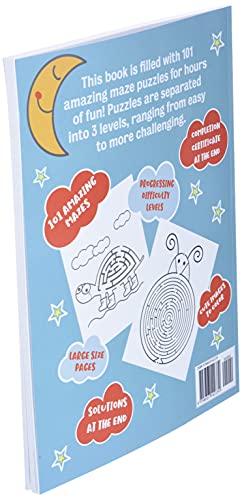 Maze Puzzle Book for Kids 4-8: 101 Fun First Mazes for Kids 4-6, 6-8 year olds | Maze Activity Workbook for Children: Games, Puzzles and Problem-Solving (Maze Learning Activity Book for Kids) 4 41P30PK8V6S