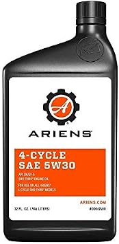 Ariens 5W-30 4-Cycle Snowthrower Engine Oil 32 oz. - Case of 12;12