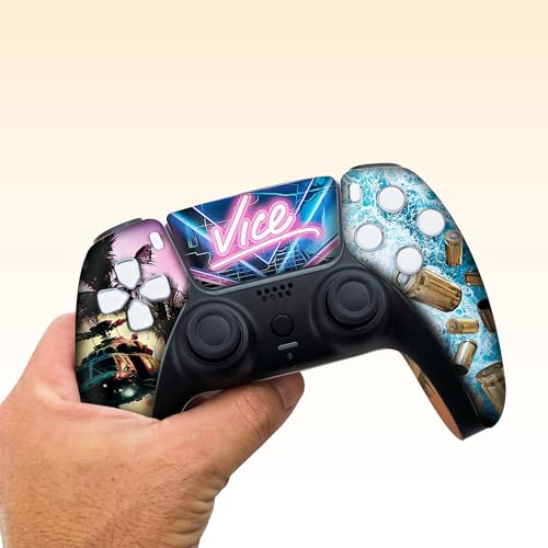 G. T. A. 6 Custom PS-5 Controller Wireless compatible with Play-Station 5 Console by BCB Controllers | Proudly Customized in USA with Permanent HYDRODIP Printing(NOT JUST A SKIN)(MODDED) by BABY CUDDLE BOX - Used condition - Image 7