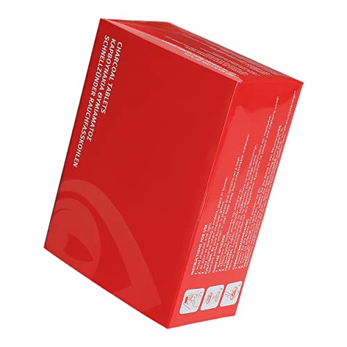 NKlaus Räucherkohle 10 Rolle Ø 40mm 100 Kohletabletten schnellzündend Naturkohle Selbstzünderkohle Shisha Schnellanzünder aus Griechenland 1119