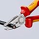 KNIPEX Kombizange in Blister isoliert mit Mehrkomponenten-Hüllen, VDE-geprüft; mit integrierter isolierter Befestigungsöse zum, 03 06 180 T BK