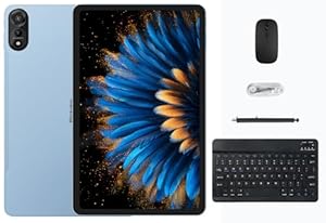 Blackview MEGA 2 | 12″ 2K+ Display | 24GB RAM + 256GB (2TB) | 9000 mAh | 16MP + 8MP | Dual SIM | GPS | Wi-Fi & LTE | 2 Jahre Garantie | Eisblau | Inklusive BT-Tastatur & Drahtlose Maus