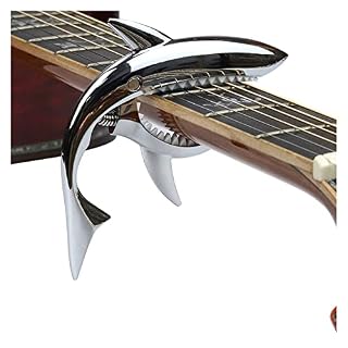 BIPROS Métal Requin Guitare Capo drôle créatif en Alliage de Zinc Pince à Changement Rapide Guitare Basse Pont Guitare… – Image 5