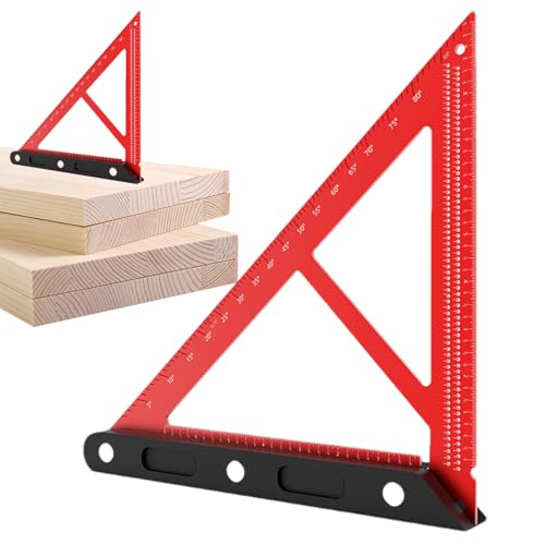 Square Woodworking - Drawing Measuring Tool - Layout Carpenter Rafter Square Measuring Tool for Architecture, Drawing, Woodworking
