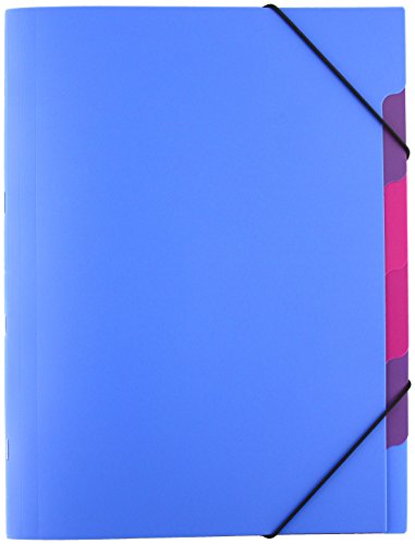 Pagna 41803-13 Ordnungsmappe Funky School Trend PP 5-teilig blau