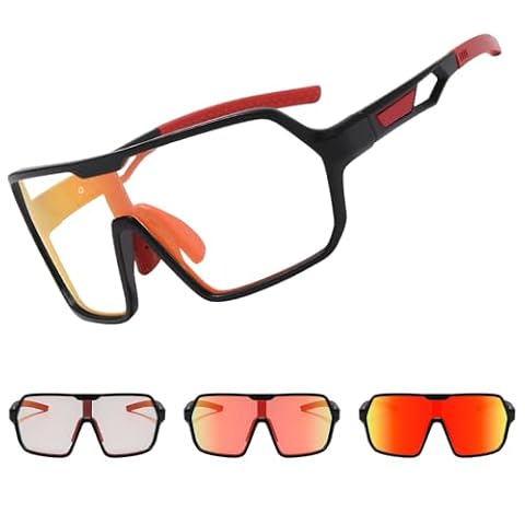 Suertree Fotochromowe Okulary rowerowe Sport Mężczyźni Kobiety Przezroczyste soczewki MTB UV400 Bieganie Jazda Wędkarstwo Golf Piesze wycieczki