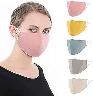 G2J Brothers® (Pack of 10) 3-layer Cotton Basic Reusable Cloth Face Mask Adult , Women ,Men Pack of 10, Soft Washable 100%...