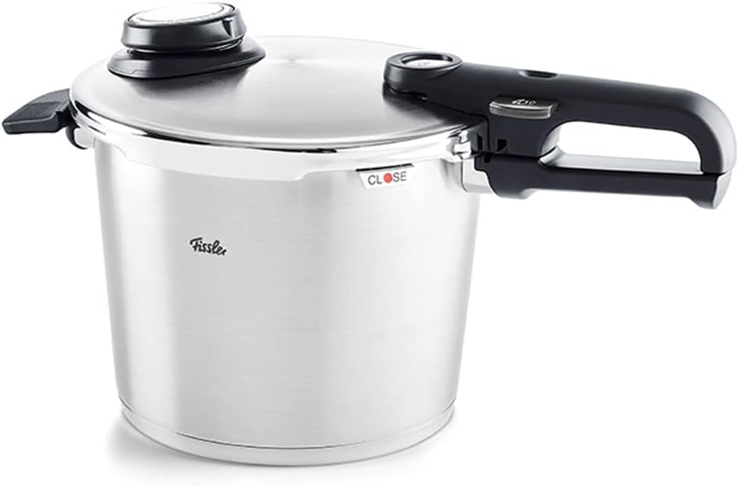 Fissler Vitavit Premium Schnellkochtopf 6 L – Edelstahl, 4-Garstufen & Dampfgarfunktion – Für alle Herdarten inklusive Induktion Fissler Vitavit Premium Schnellkochtopf 6 L – Edelstahl, 4-Garstufen & Dampfgarfunktion – Für alle Herdarten inklusive Induktion