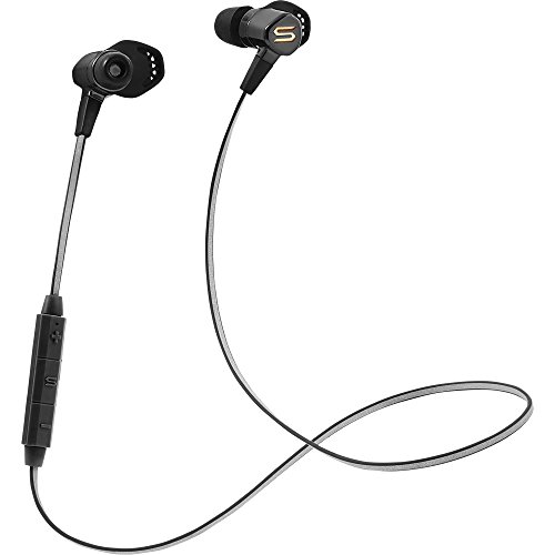 SOUL Run Free Pro HD -Wireless Auriculares Deportivos in-Ear inalámbricos Bluetooth 4.0 para Smartphone (iPhone 7, Samsung Galaxy S8 y Mucho más), Negro