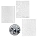 3PCS fai da te nail art sticker, 5D stereoscopico rilievo nail art adesivi decalcomanie disegni di fiocchi di neve misti per le donne ragazze nail art accessori decorazione delle unghie